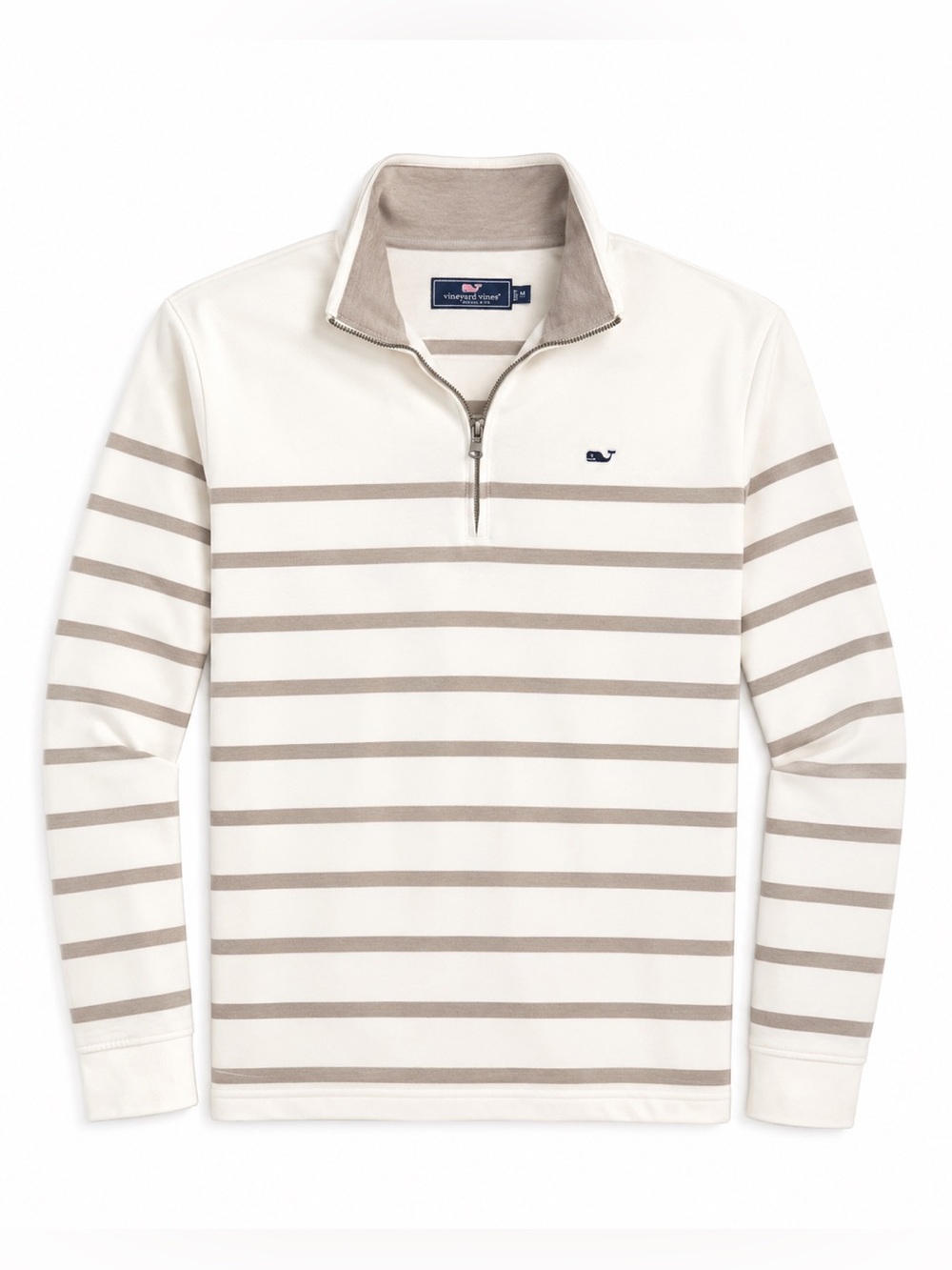 Vineyard Vines Breton Striped Quarter Zip Sweater Mens Size S